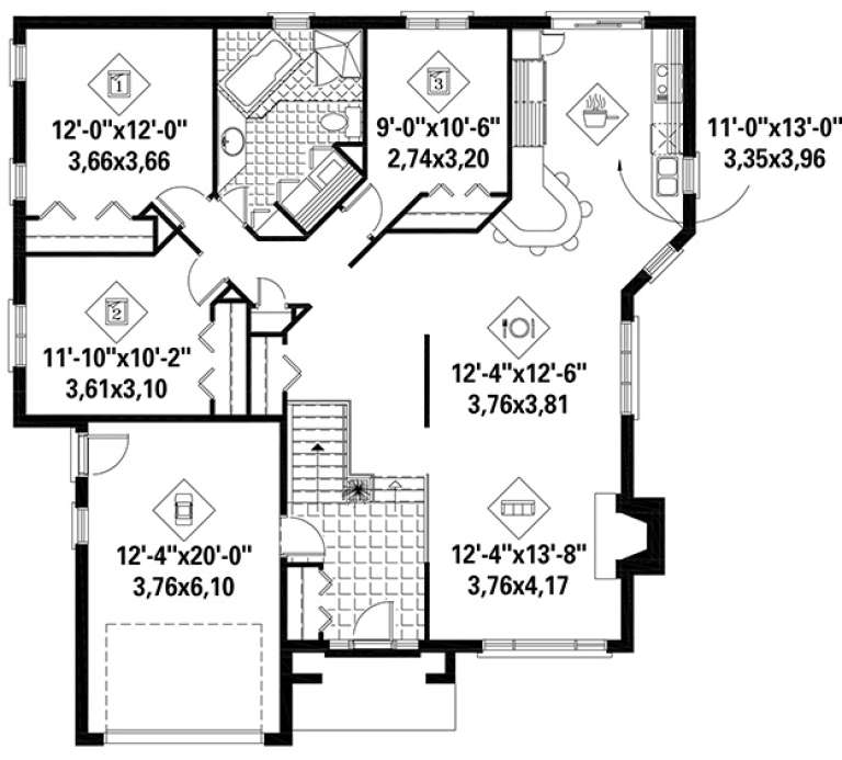 House Plan House Plan #17962 Drawing 1