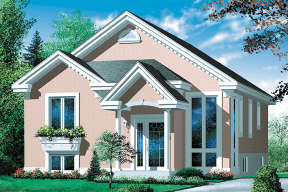 Split Foyer House Plan #6146-00267 Elevation Photo