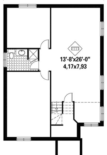 Basement for House Plan #6146-00267