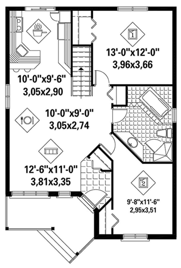 House Plan House Plan #17965 Drawing 1