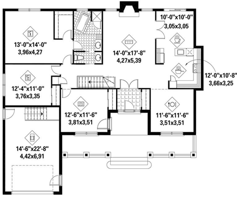 House Plan House Plan #17966 Drawing 1