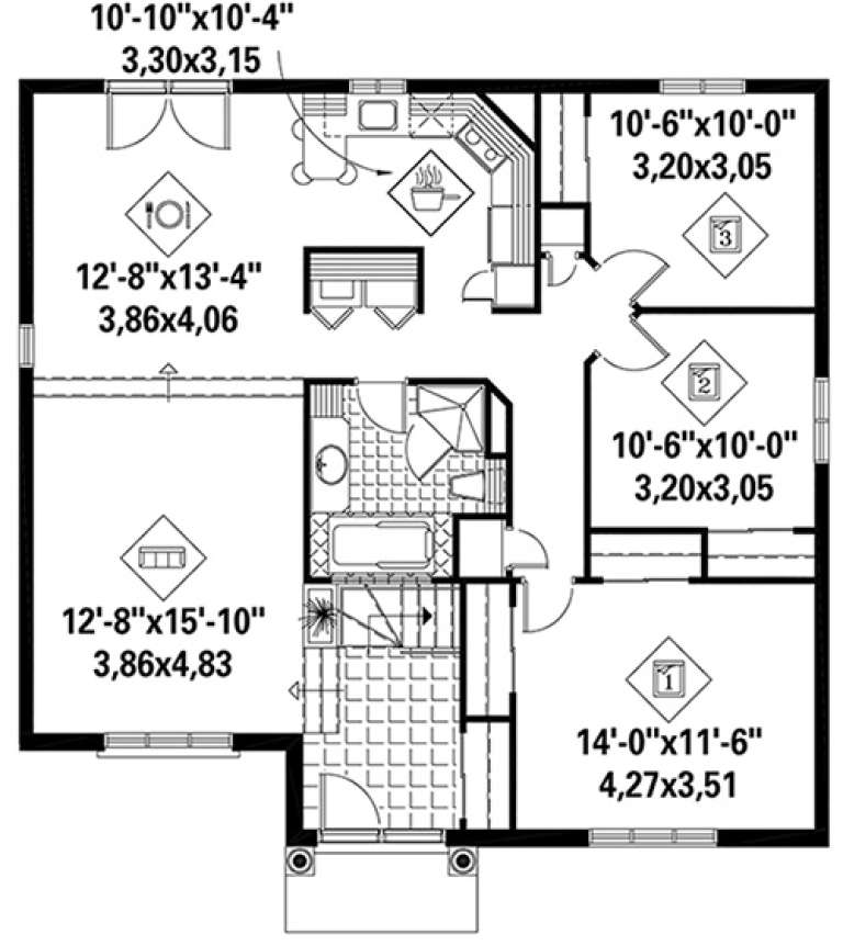 House Plan House Plan #17967 Drawing 1