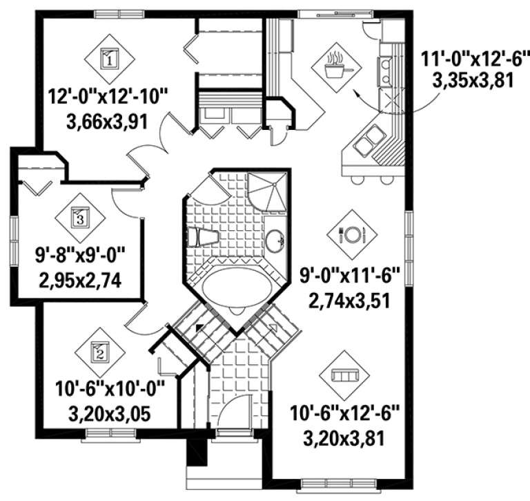 House Plan House Plan #17968 Drawing 1