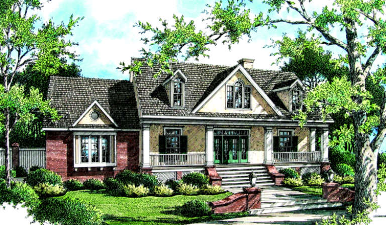 Traditional House Plan #048-00107 Elevation Photo