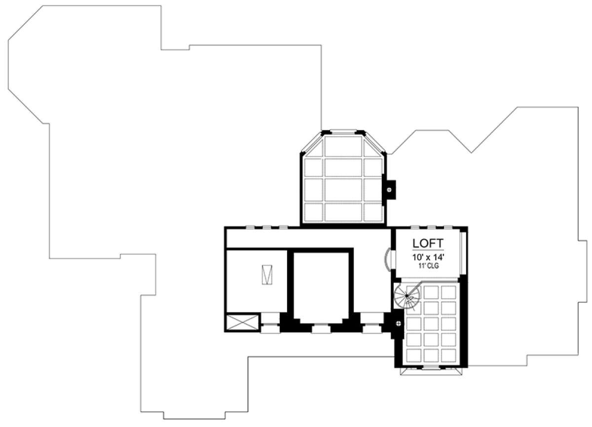 Upper for House Plan #5445-00251
