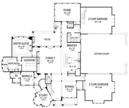 Main Floor for House Plan #5445-00252
