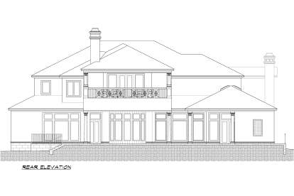 Mediterranean House Plan #5445-00253 Elevation Photo