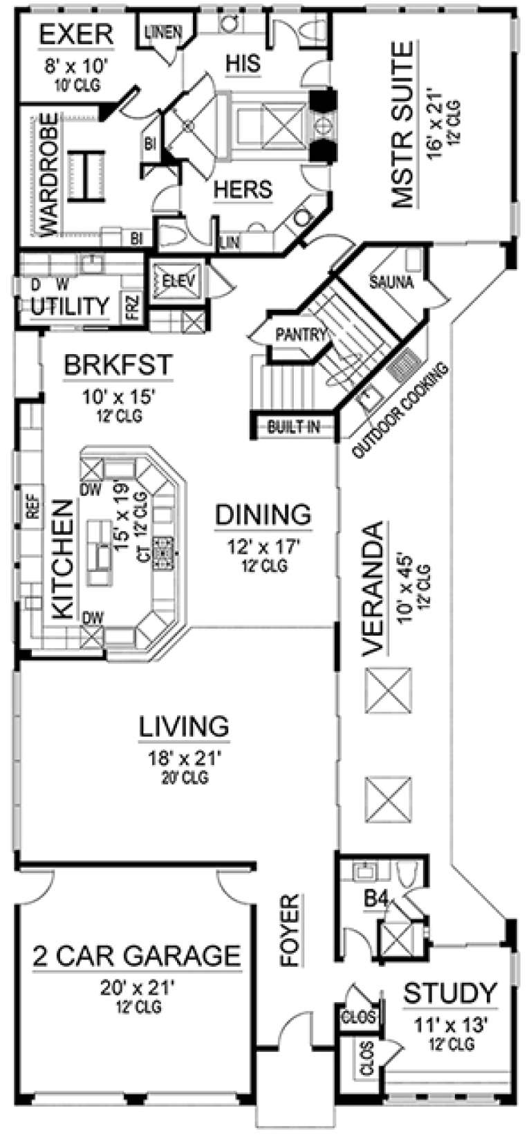 House Plan House Plan #17981 Drawing 1