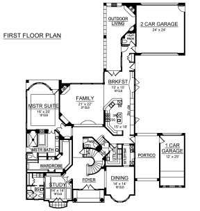 Main Floor for House Plan #5445-00260