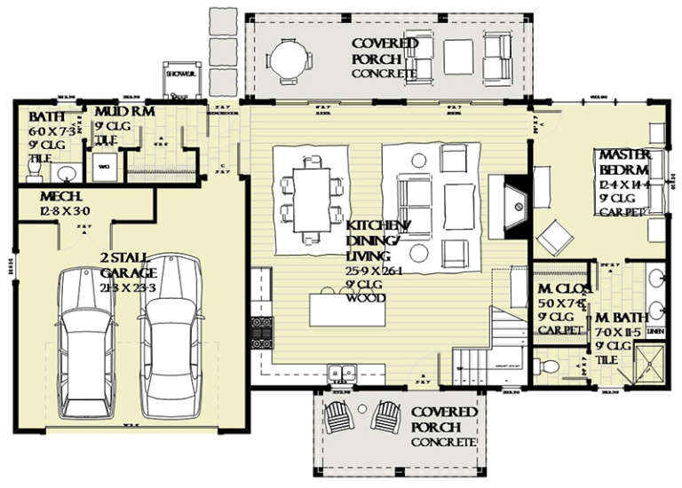 House Plan House Plan #17983 Drawing 1