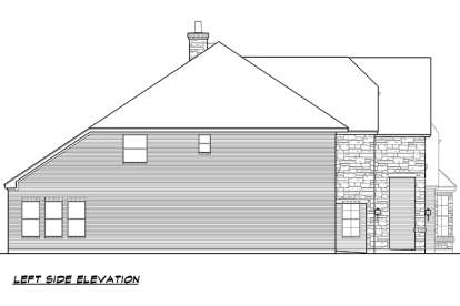 European House Plan #5445-00262 Elevation Photo