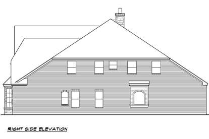 European House Plan #5445-00262 Elevation Photo