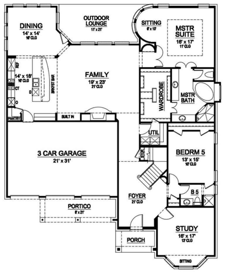 House Plan House Plan #17985 Drawing 1