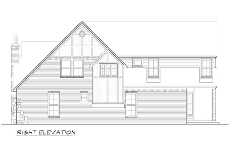 Tudor House Plan #5445-00264 Elevation Photo