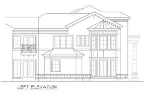 European House Plan #5445-00265 Elevation Photo