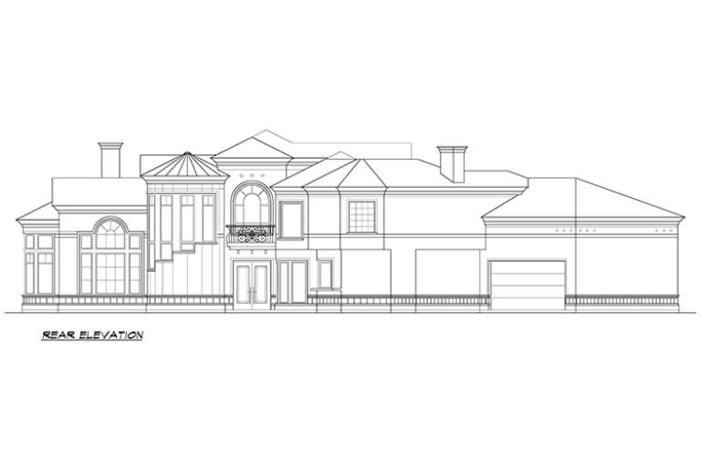 European House Plan #5445-00265 Elevation Photo