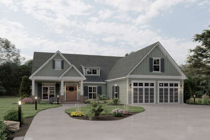 Craftsman House Plan #041-00144 Elevation Photo