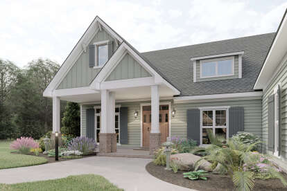 Craftsman House Plan #041-00144 Elevation Photo