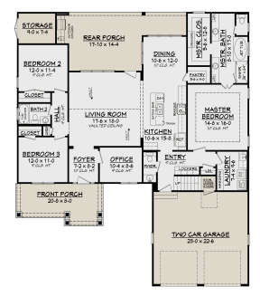 Main Floor for House Plan #041-00144