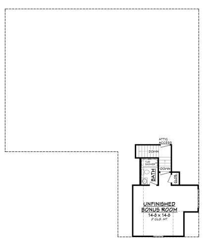 Bonus Room for House Plan #041-00144