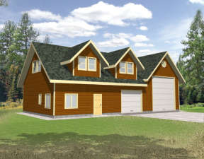 Country House Plan #039-00427 Elevation Photo
