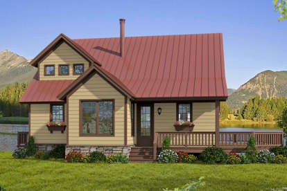 Mountain House Plan #940-00015 Elevation Photo