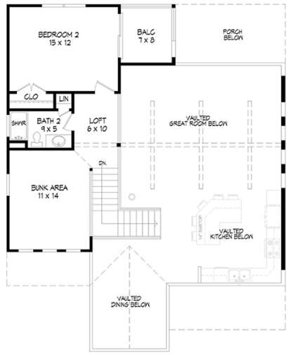 Upper for House Plan #940-00015