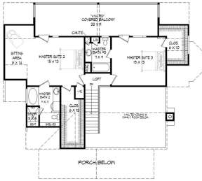 Upper for House Plan #940-00017