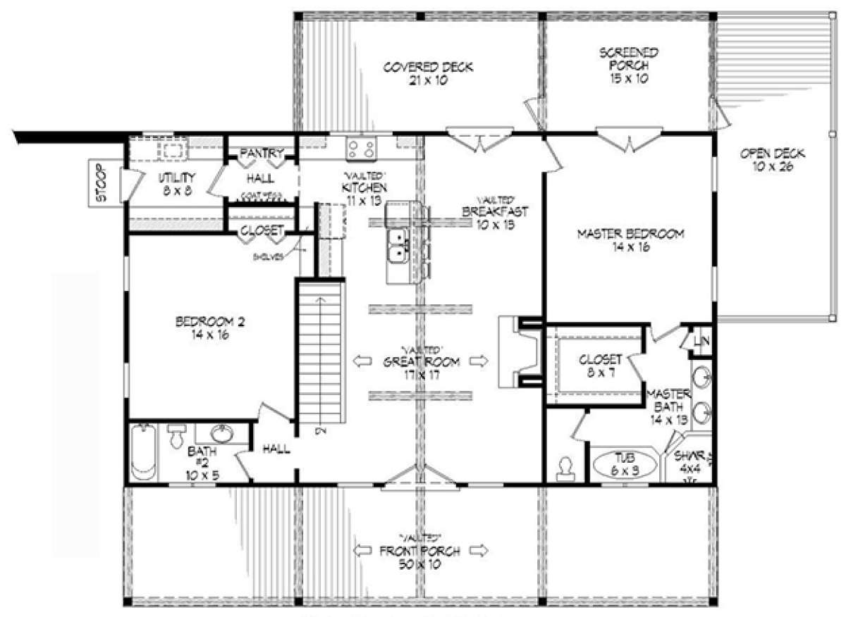 Main Floor for House Plan #940-00018