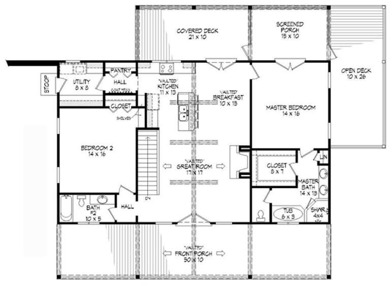 House Plan House Plan #17996 Drawing 1