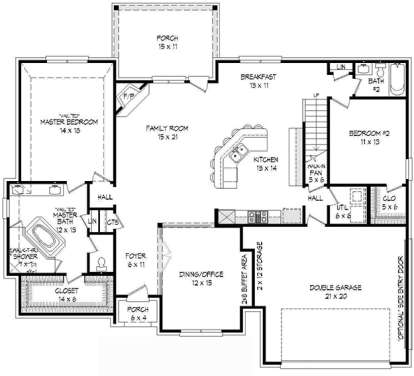 House Plan House Plan #17997 Drawing 1