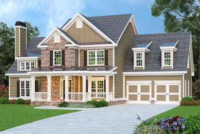 4 Bed, 2 Bath, 2798 Square Foot House Plan - #009-00002
