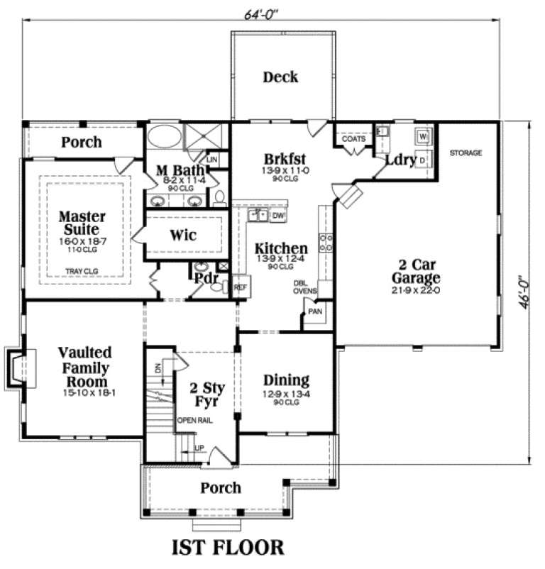 House Plan House Plan #18 Drawing 1