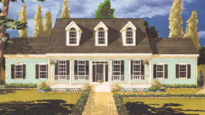 Country House Plan #033-00019 Elevation Photo