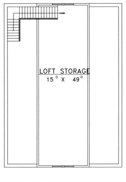 Loft Floor for House Plan #039-00428