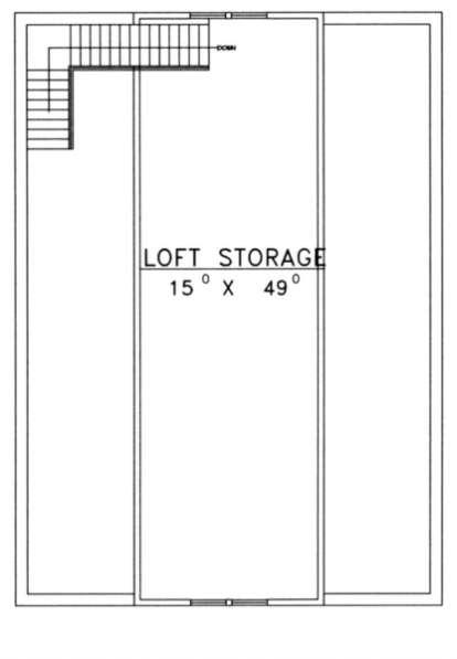 Loft Floor for House Plan #039-00428