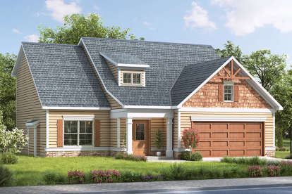 Craftsman House Plan #6082-00001 Elevation Photo