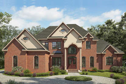 3 Bed, 3 Bath, 3406 Square Foot House Plan - #6082-00002