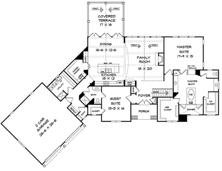House Plan House Plan #18002 Drawing 1