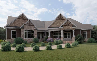 Craftsman House Plan #6082-00004 Elevation Photo