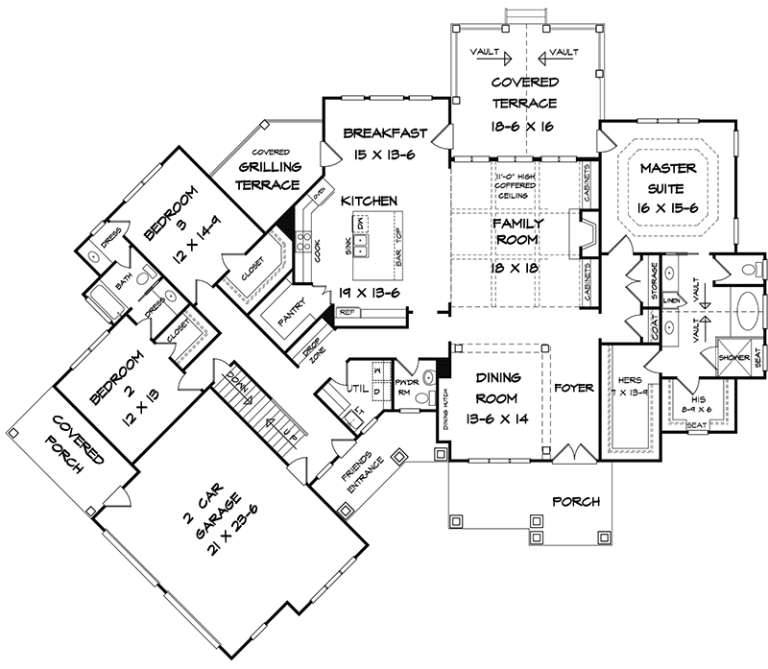 House Plan House Plan #18003 Drawing 1