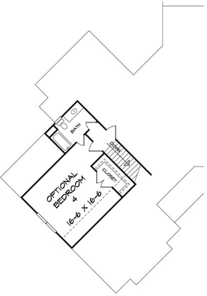 Upper for House Plan #6082-00004