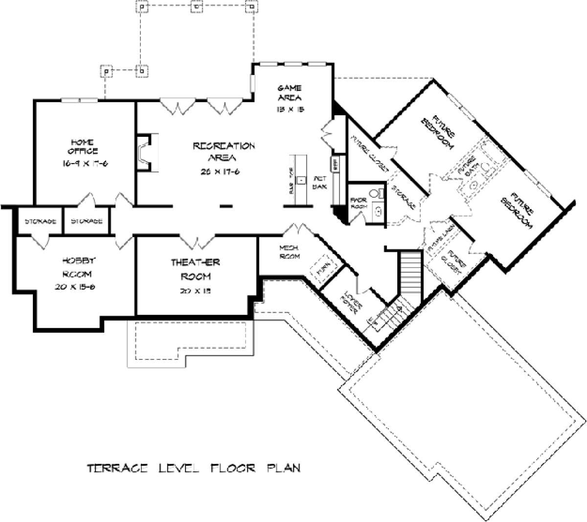 Basement for House Plan #6082-00006