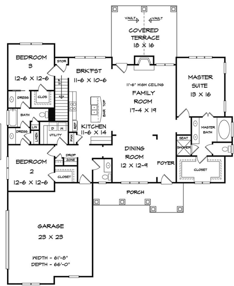 House Plan House Plan #18006 Drawing 1