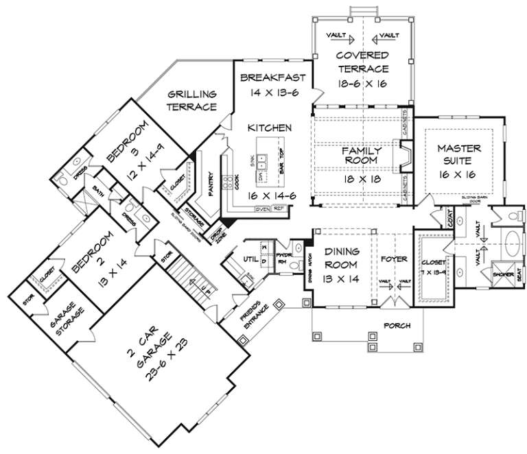 House Plan House Plan #18007 Drawing 1