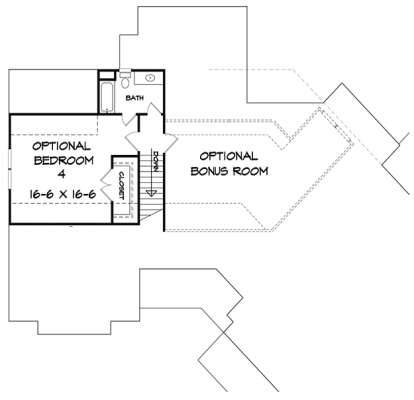 Upper for House Plan #6082-00009