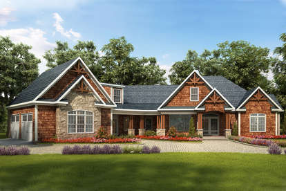 3 Bed, 4 Bath, 3033 Square Foot House Plan - #6082-00010