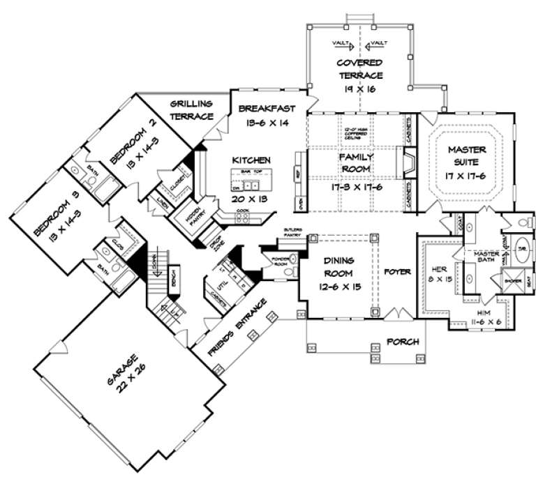 House Plan House Plan #18009 Drawing 1