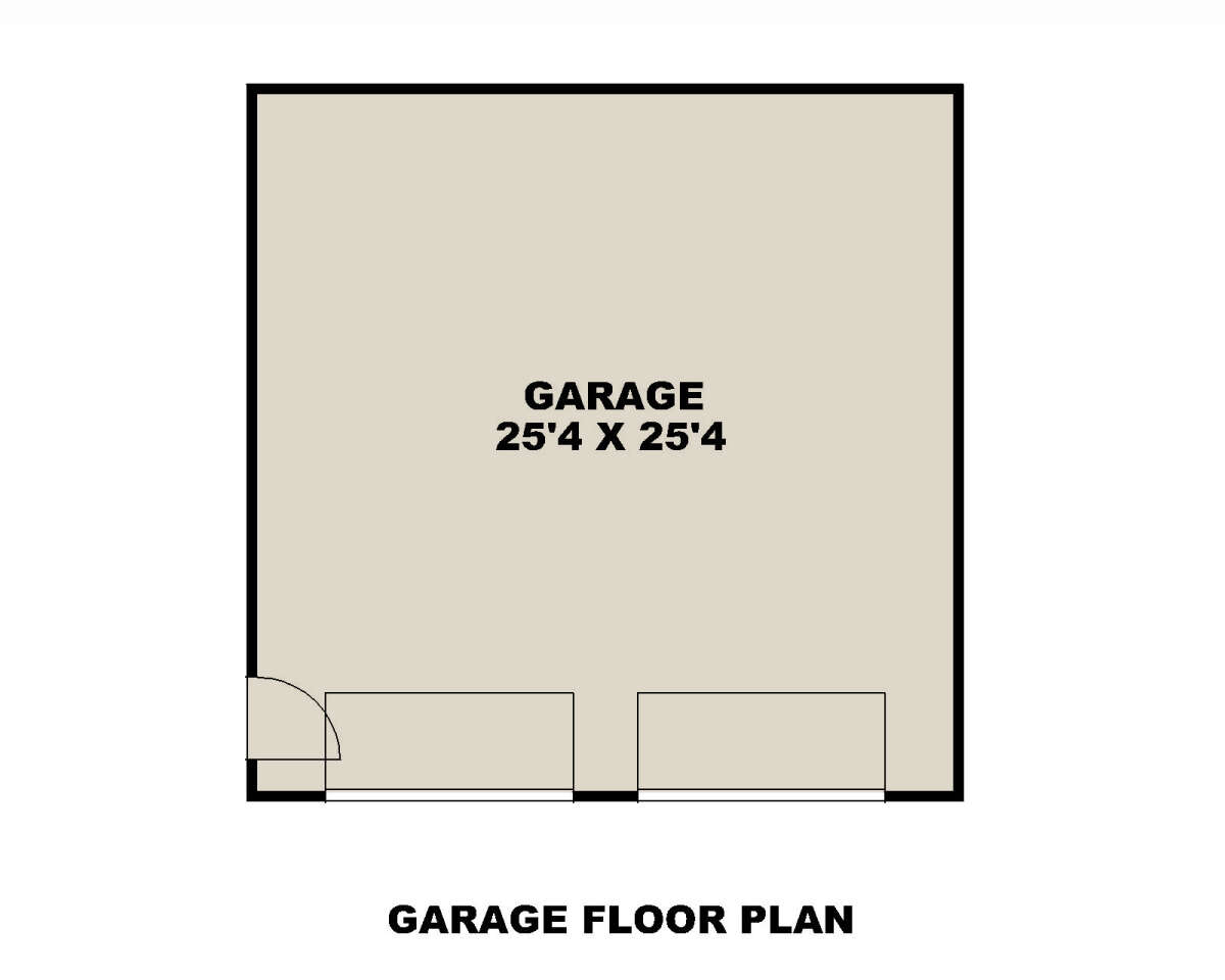 Garage Floor for House Plan #039-00429