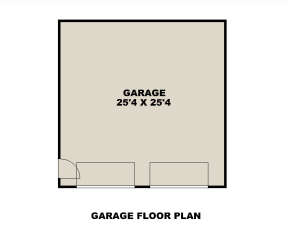 Garage Floor for House Plan #039-00429